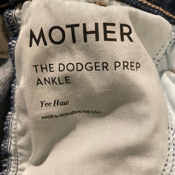 MOTHER Dark Blue Wide Leg Trouser Jeans - Picture 7 of 9